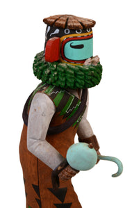 Hopi Kachina Three-Nosed Sikyahote Doll By Herschel Talashoma, Jr.