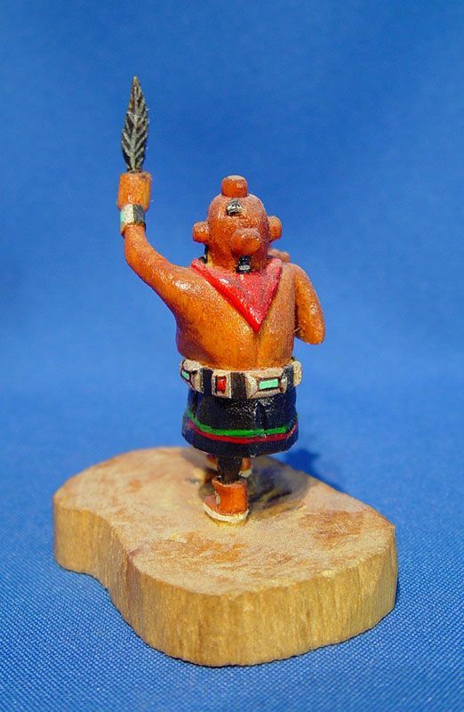 Hopi Kachina Miniature Mudhead Doll By Leonard Honahnie