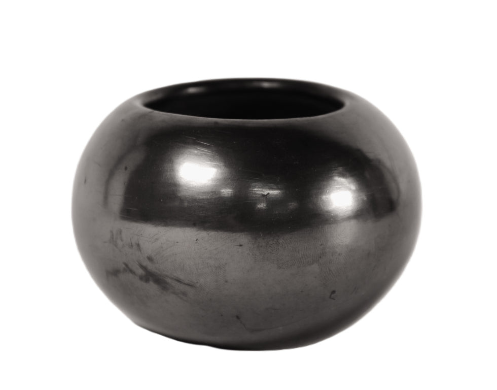 San Ildefonso Pueblo Blackware Bowl By Maria Martinez