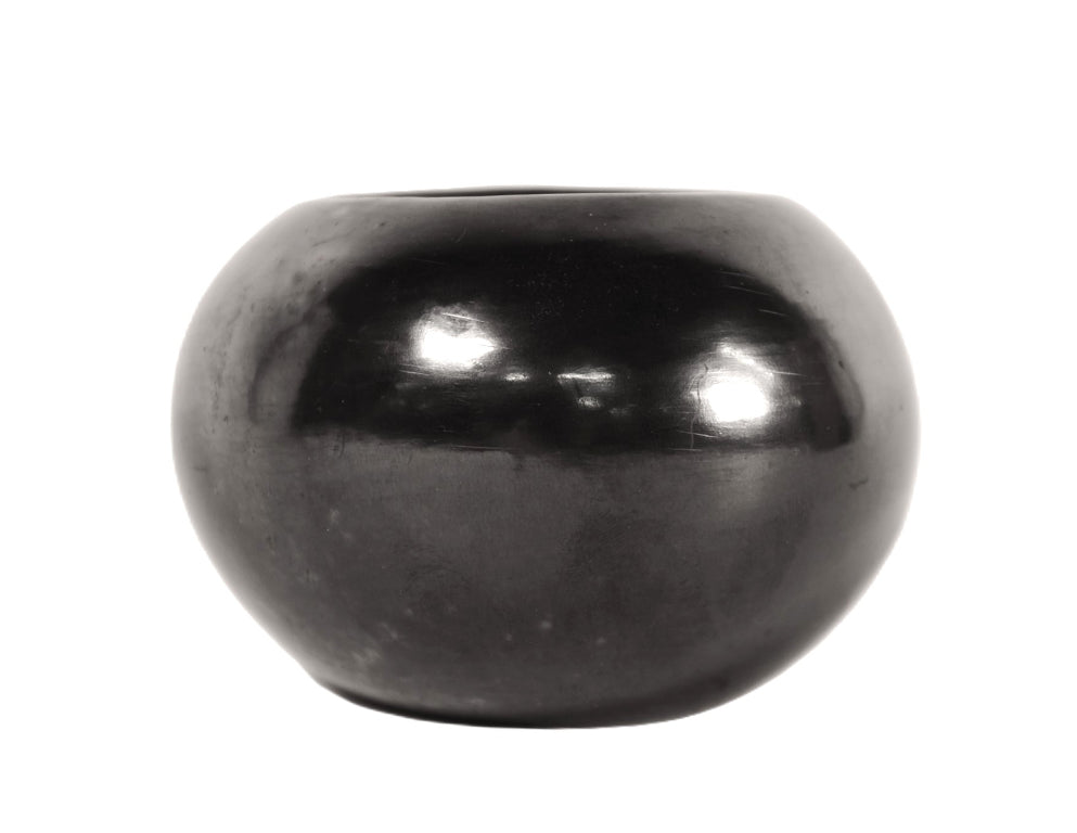 San Ildefonso Pueblo Blackware Bowl By Maria Martinez