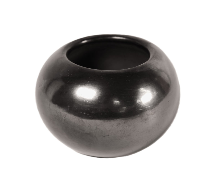 San Ildefonso Pueblo Blackware Bowl By Maria Martinez