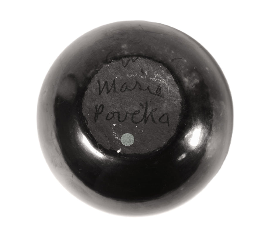 San Ildefonso Pueblo Blackware Bowl By Maria Martinez