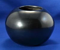 San Ildefonso Pueblo Polished Blackware Bowl By Maria Martinez