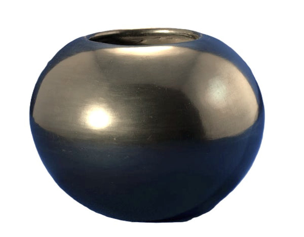 San Ildefonso Pueblo Polished Blackware Bowl By Maria Martinez