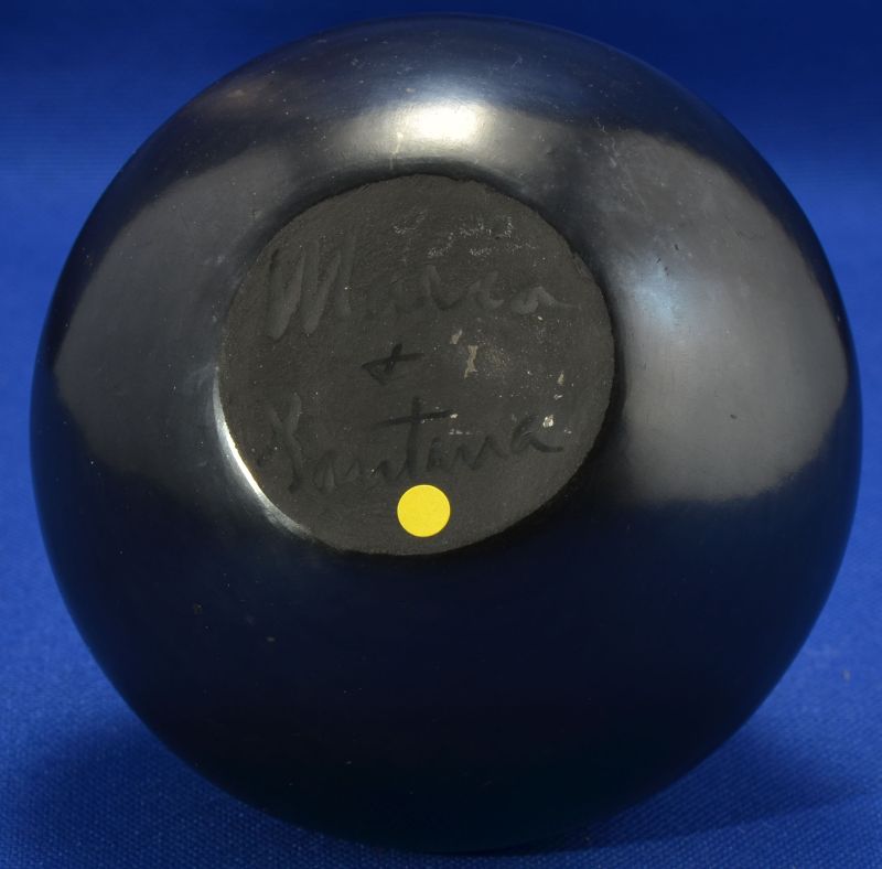 San Ildefonso Pottery Jar By Maria Martinez and Santana