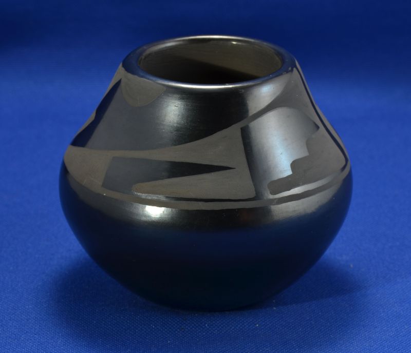 San Ildefonso Pottery Jar By Maria Martinez and Santana