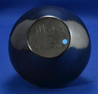 San Ildefonso Black-on-Black Pottery Jar By Maria Martinez and Santana