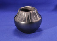 Gunmetal Pottery Jar by Santana and Adam Martinez