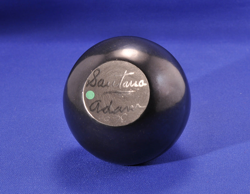 Gunmetal Pottery Jar by Santana and Adam Martinez