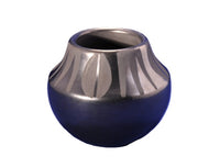 Gunmetal Pottery Jar by Santana and Adam Martinez