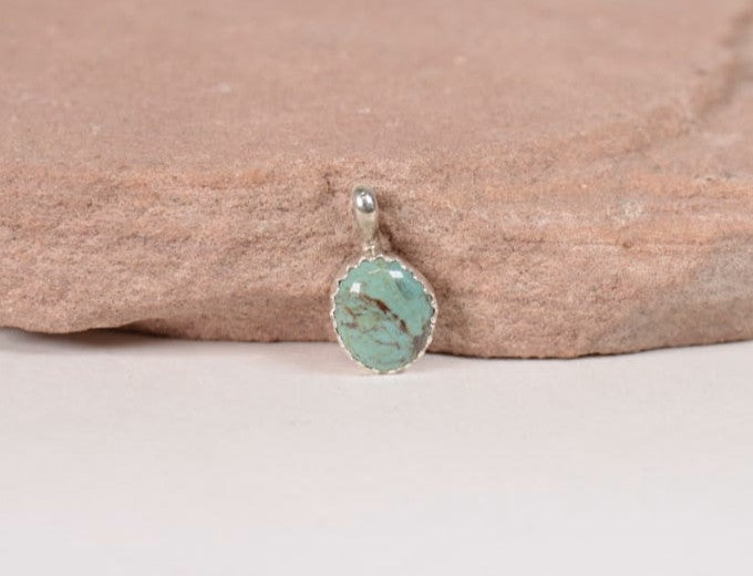 Navajo Oval Turquoise Pendant