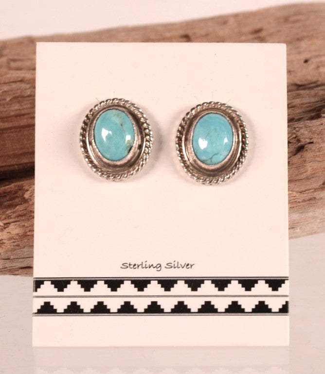 Navajo Post Earrings By Peggy Skeets