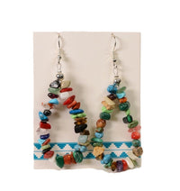 French Hook Multi-Stone Teardrop Shape Earrings By Naomi Garcia