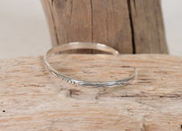 Navajo Sterling Silver Bracelet By Kree Blanrhard
