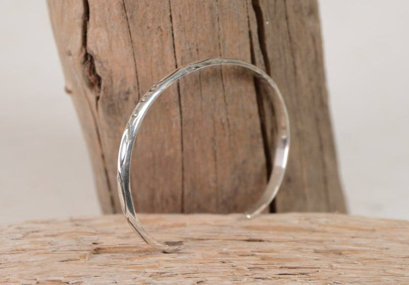 Navajo Sterling Silver Bracelet By Kree Blanrhard
