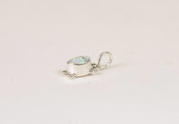 Navajo Silver Overlay Opal Stone Turtle Pendant