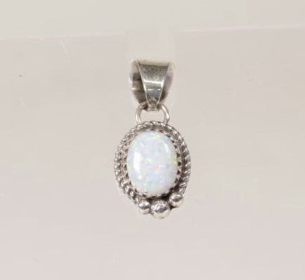 Opal Pendant in Sterling Silver