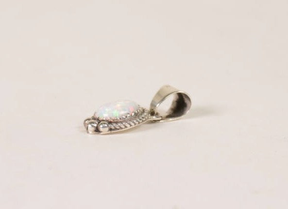 Opal Pendant in Sterling Silver