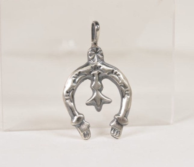 Navajo Sterling Silver Naja Pendant By Pauline Nelson