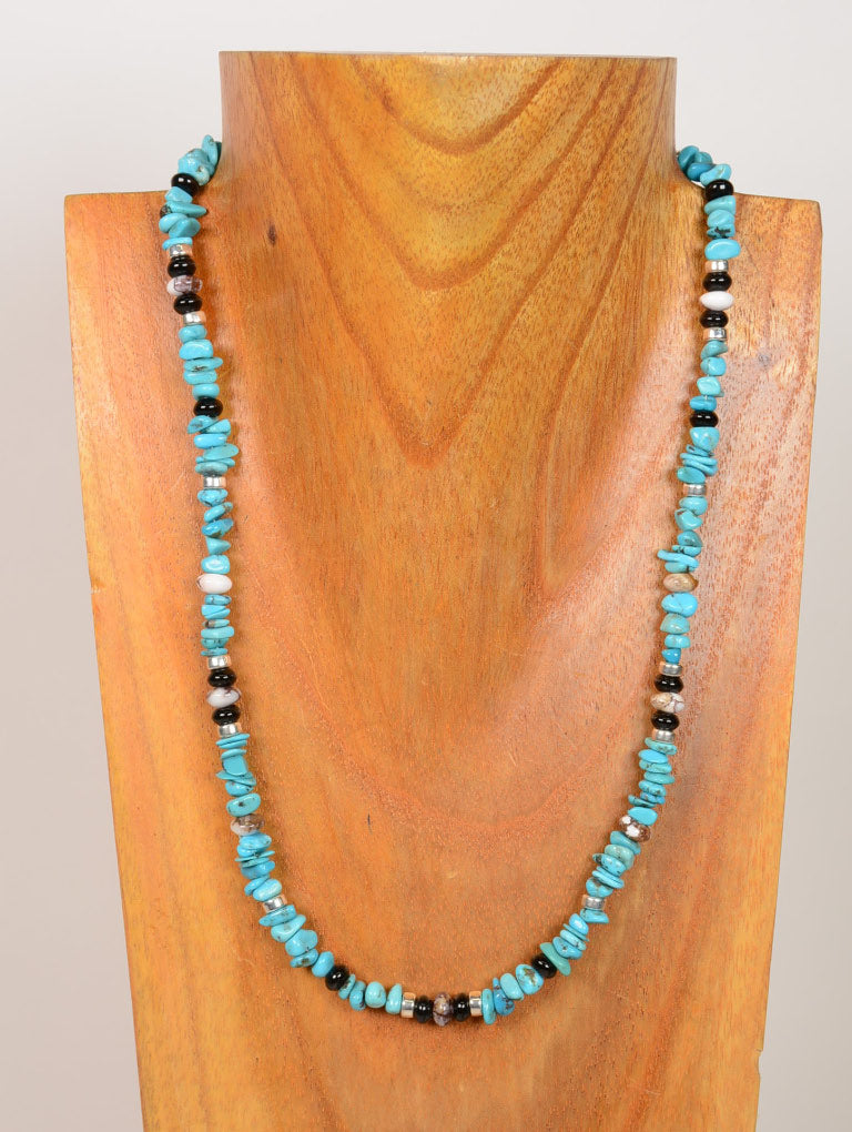Navajo Turquoise and mixed stone/beads Necklace by Shania Dooline