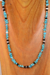 Navajo Turquoise and mixed stone/beads Necklace by Shania Dooline