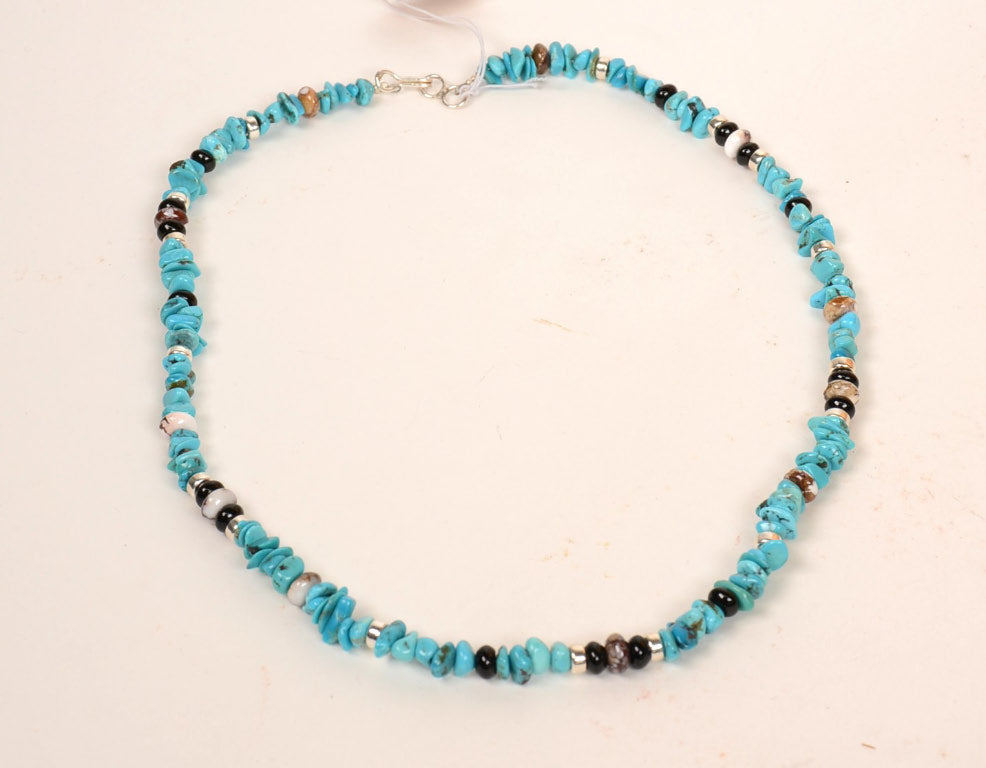 Navajo Turquoise and mixed stone/beads Necklace by Shania Dooline