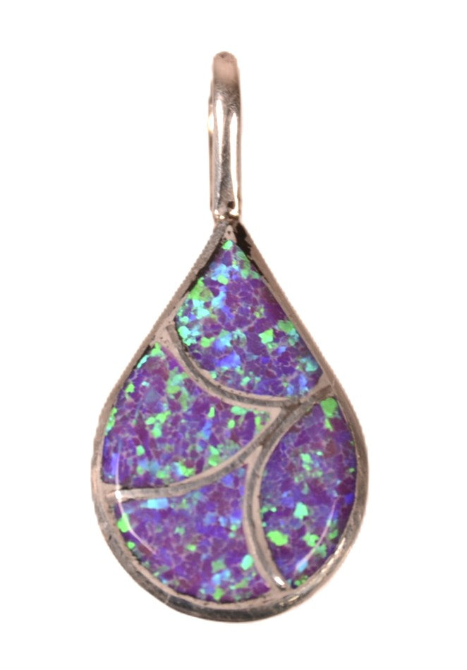 Navajo Sterling Silver Opal Pendant By Delorna Lahi