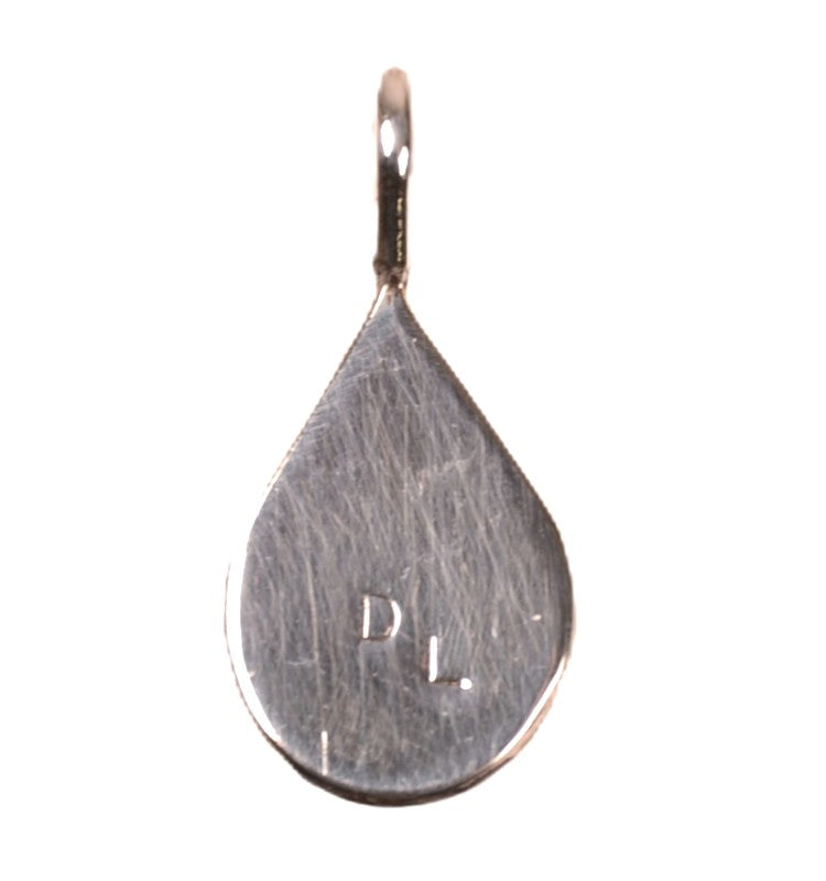 Navajo Sterling Silver Opal Pendant By Delorna Lahi