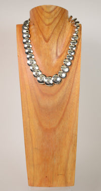 Fine Navajo Jewelry / Necklace Silver by Ina Nez Alawajo