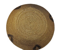 Washoe/Paiute basket; single rod with diamond motif
