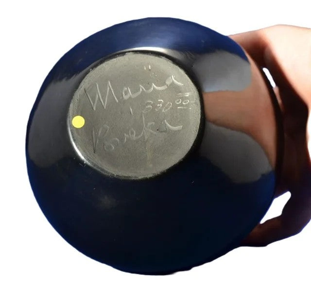 San Ildefonso Pueblo Blackware Bowl By Maria Martinez