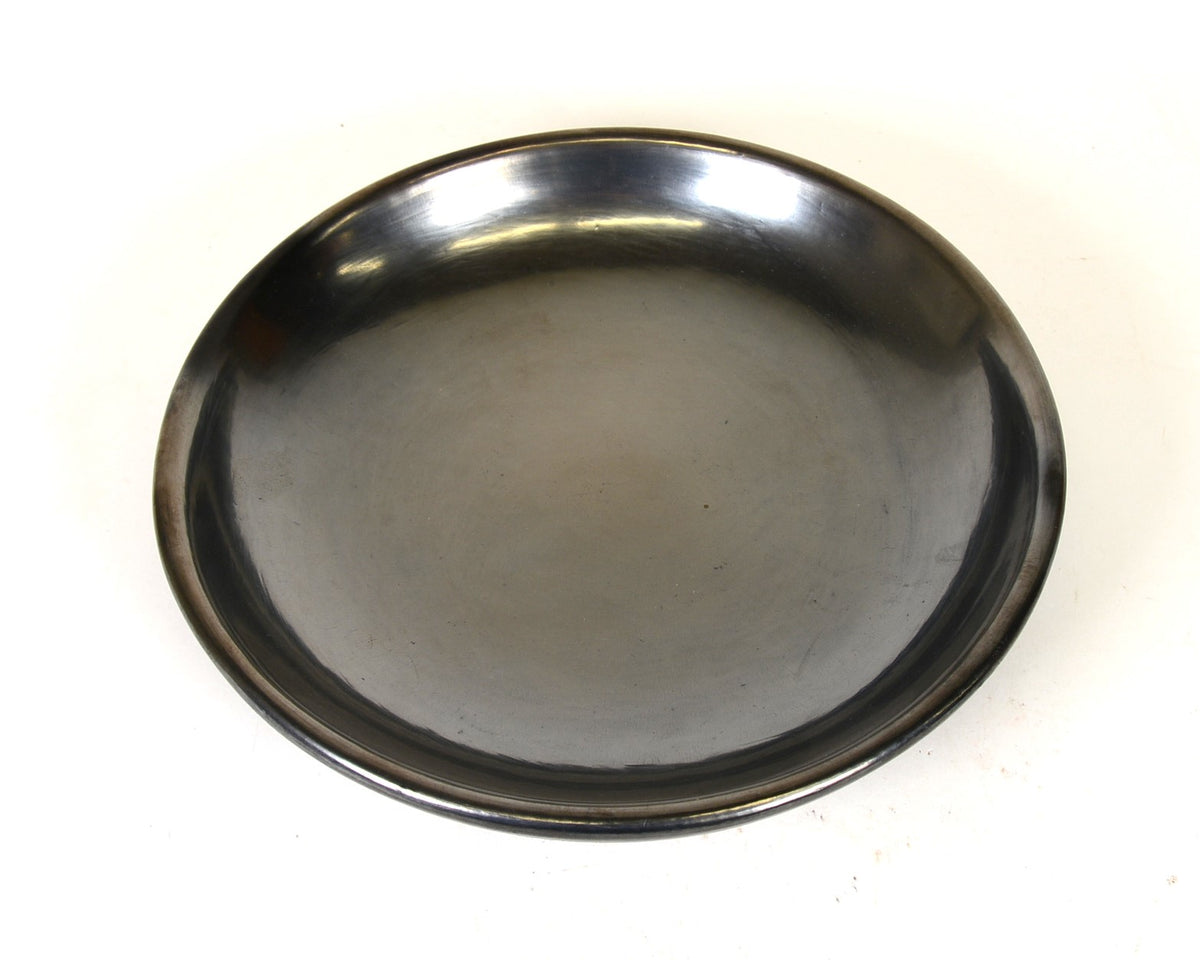 San Ildefonso Gunmetal Finish Open Bowl by Maria Martinez
