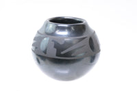 San Ildephonso Pueblo Fine Pottery Jar By Santana and Adam