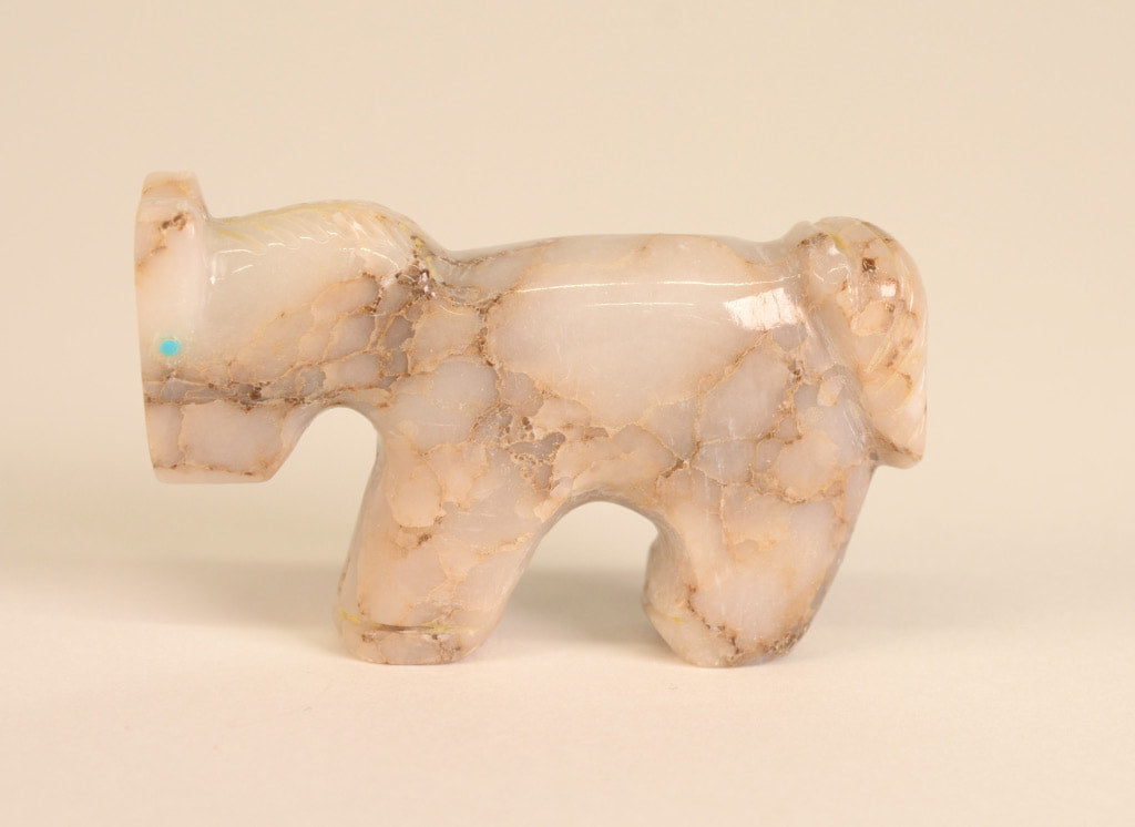 Zuni Onyx Horse Fetish by Tony Mackel