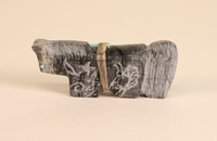 Horse Etched Black Marble by Gerald Burns