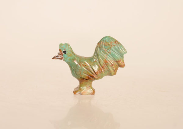 Zuni Turquoise Rooster Fetish