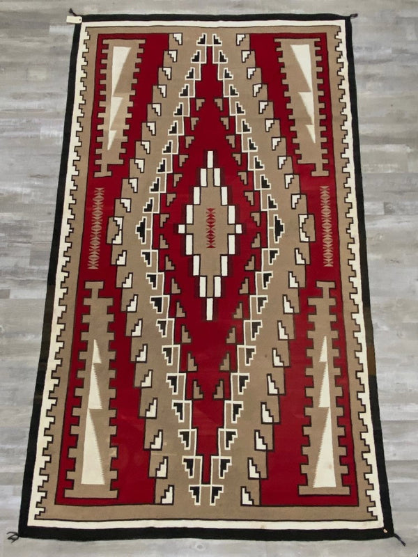 Large Navajo Rug: Fine Ganado Red