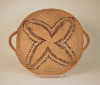 Thompson River Salish Round Basket Tray with handles