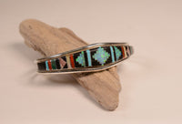 Zuni inlaid bracelet Signed "Silvester Noche Zuni NM '99"