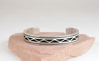 Heavy Navajo Sterling Silver Cuff Bracelet