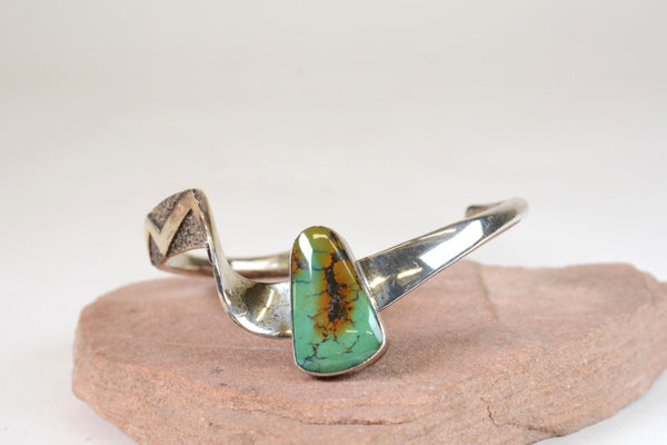 Navajo Sterling Silver and Turquoise Bracelet
