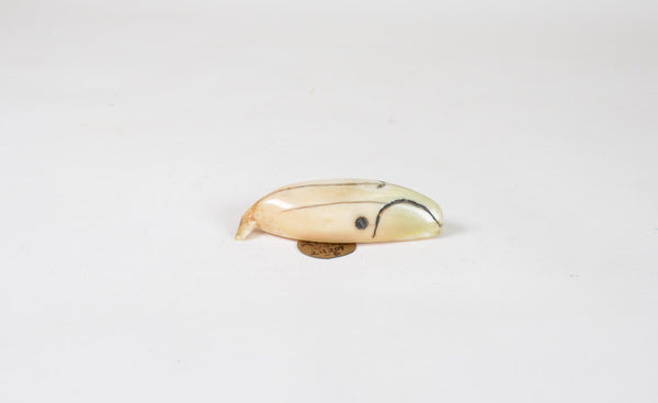 Eskimo Ivory Right Whale Amulet