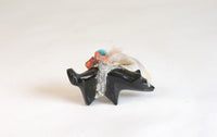 Vintage Zuni Black Wolf Fetish