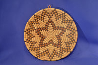 Hopi coiled star basket