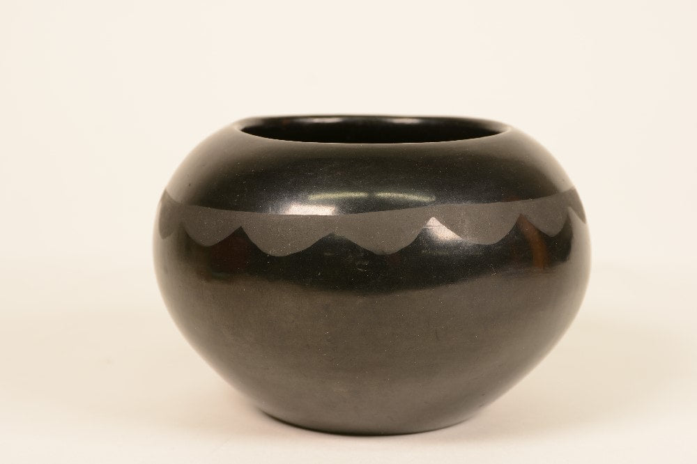 San Ildefonso Pottery Jar By Maria + Santana