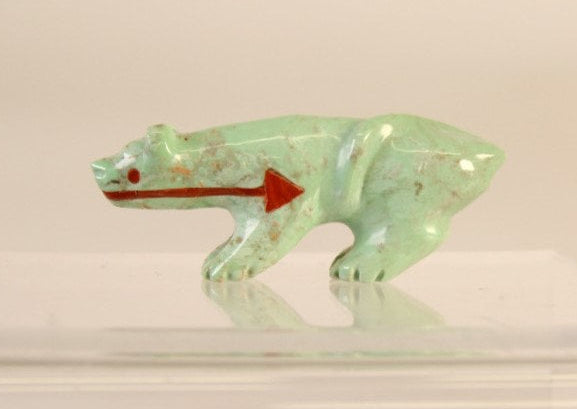 Zuni Turquoise Mountain Lion Fetish by Quandelacy