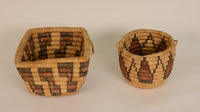 Two Hopi Coiled Baskets