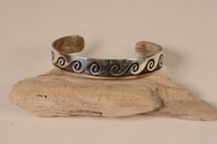 Hopi Sterling Silver Overlay Bracelet