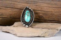 Navajo Sterling Silver and Turquoise Ring Size 8