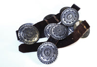Navajo Sterling Silver Concho Belt by Leonard Maloney